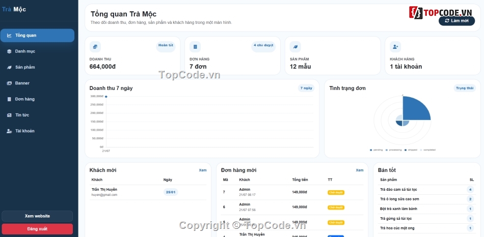 Website bán hàng sản phẩm,Web bán tem sản phẩm,bán trà